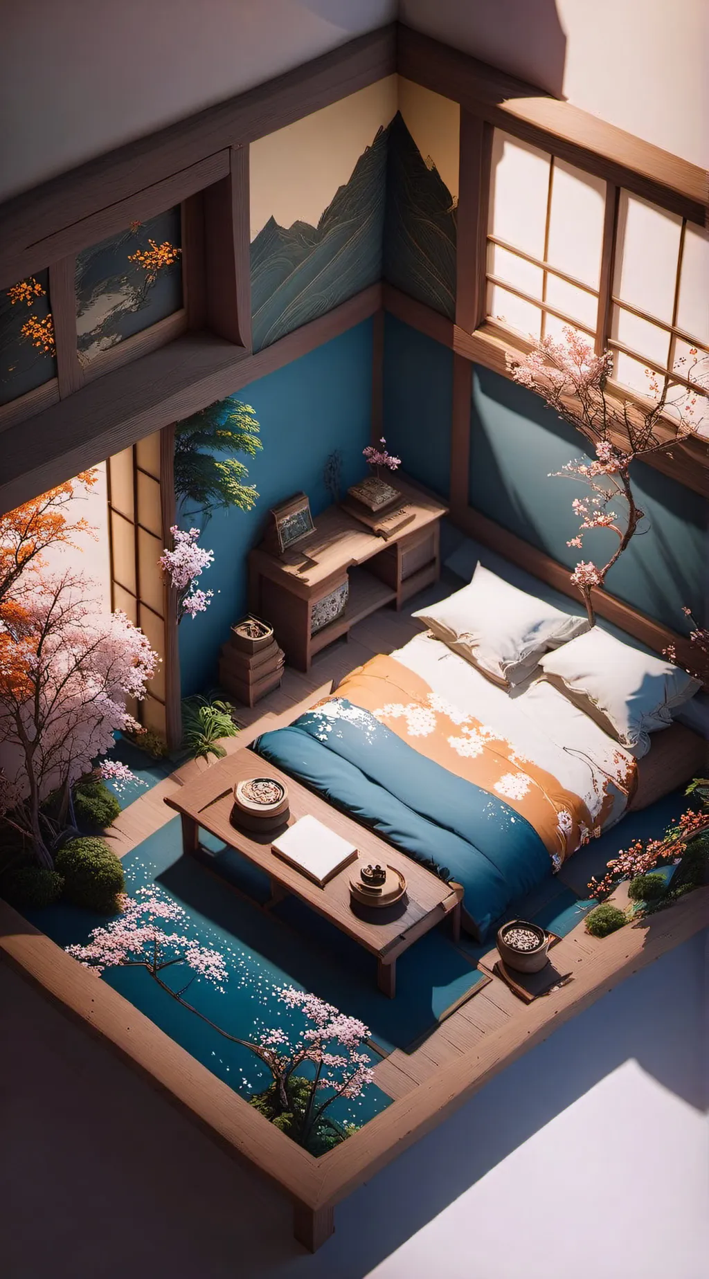 ai character: tengen x zenitsu  background