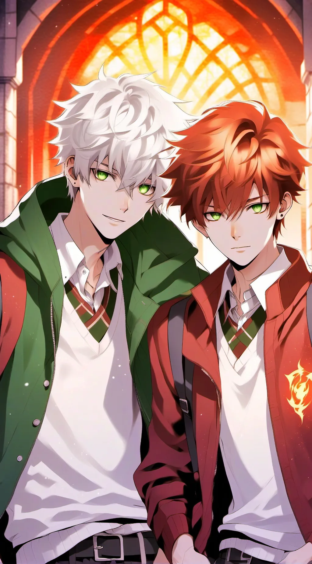 ai character: Ethan and Nathan  background