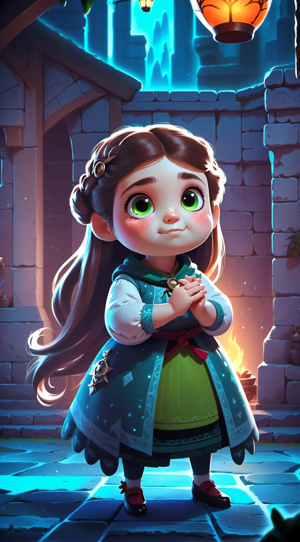 ai character: Veronica  background