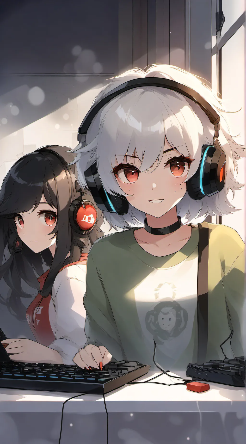 ai character: Twitch streamers  background