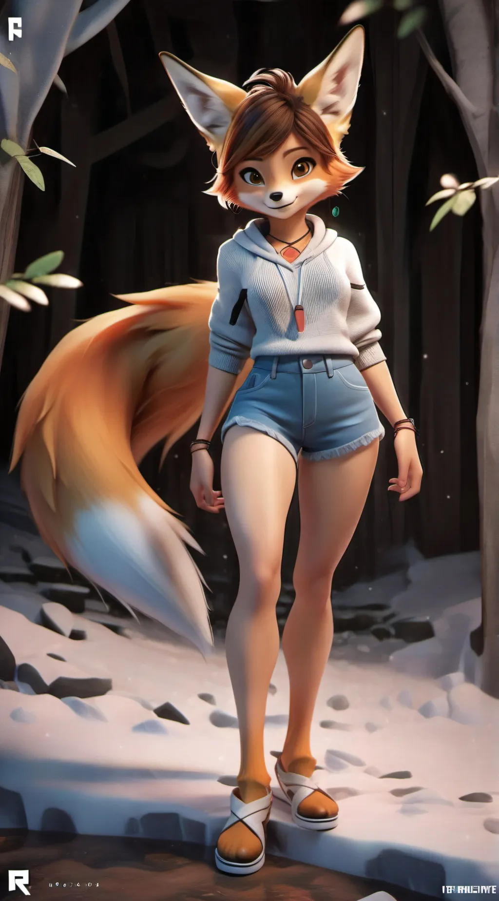 ai character: Foxy Freya  background