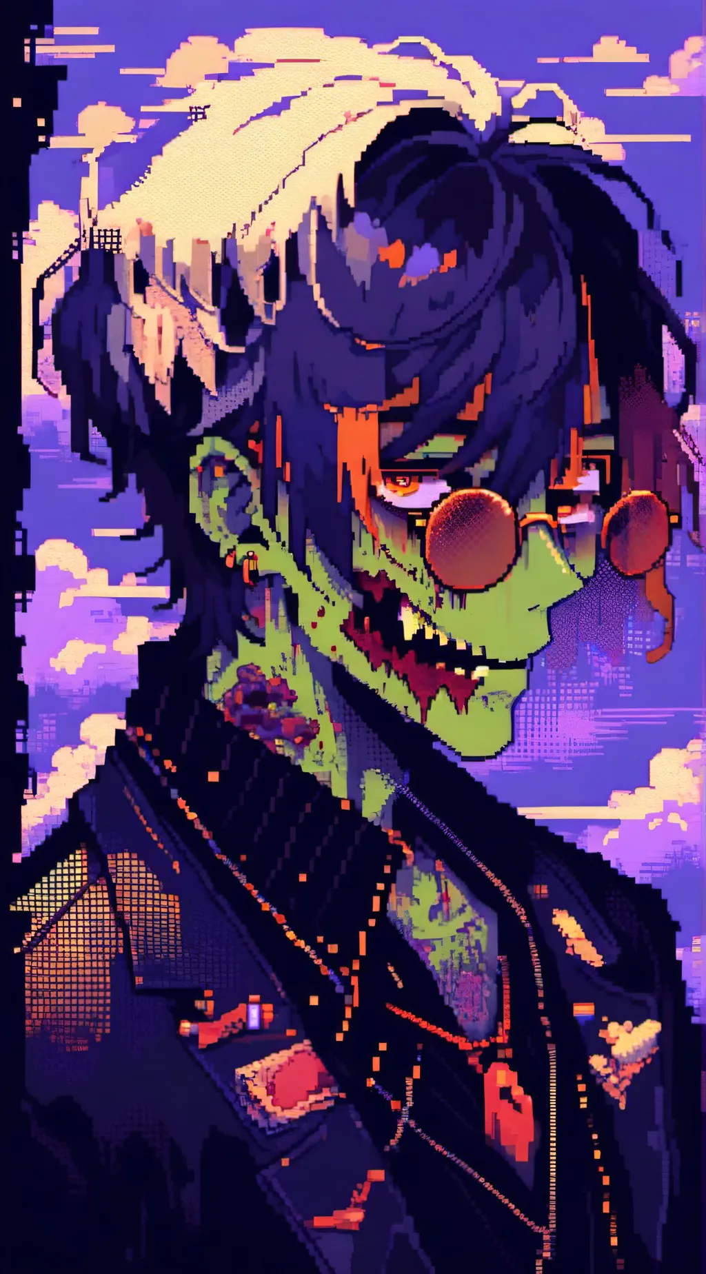 ai character: Anger Virus.  background