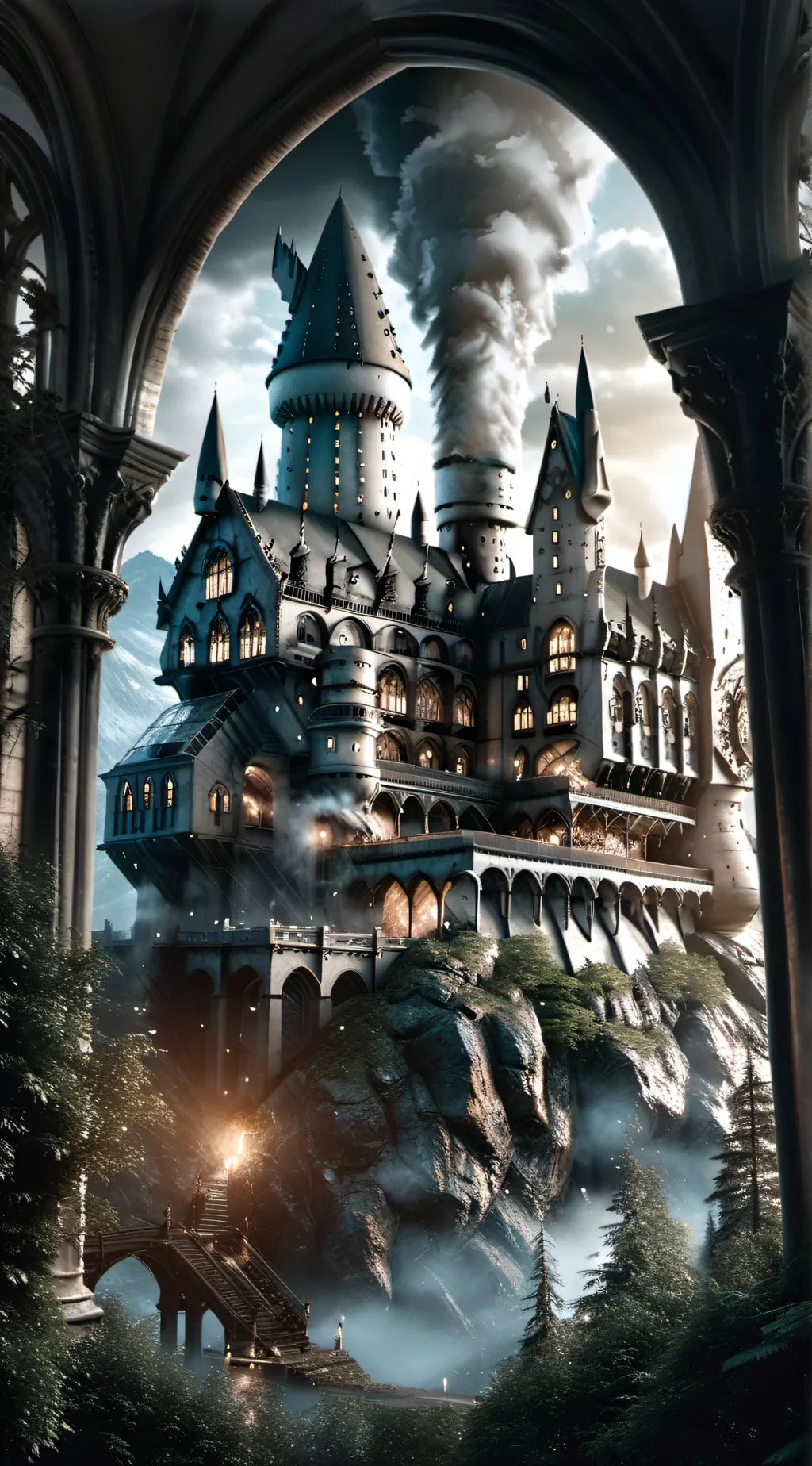 ai character: HOGWARTS background