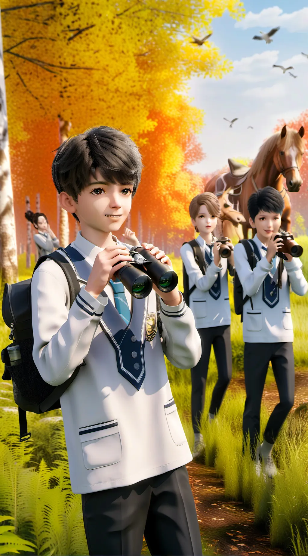 ai character: hh school  background