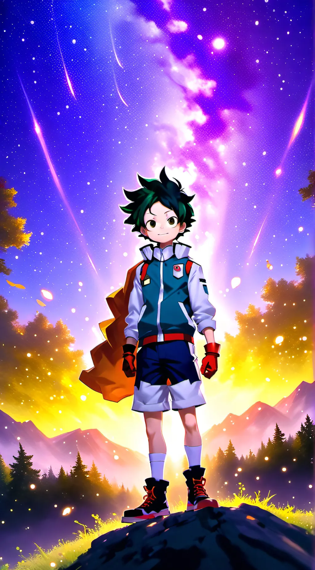 ai character: MHA road trip  background