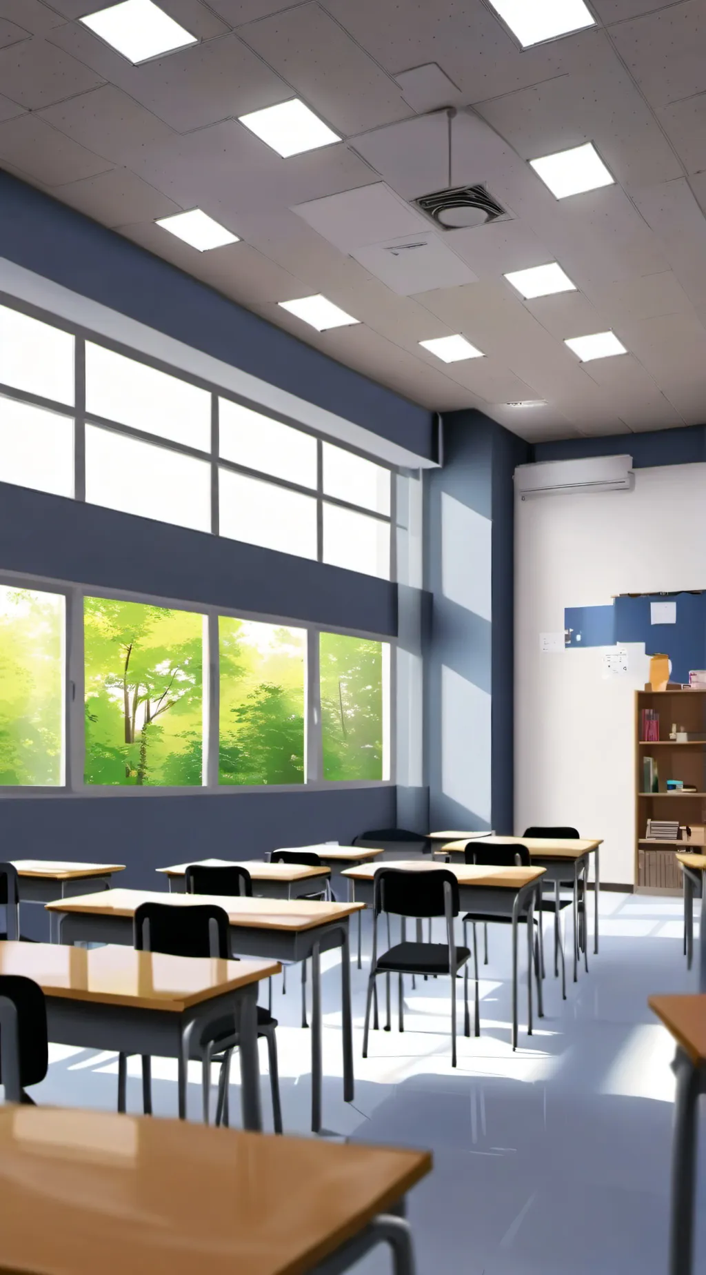 ai character: Classroom background