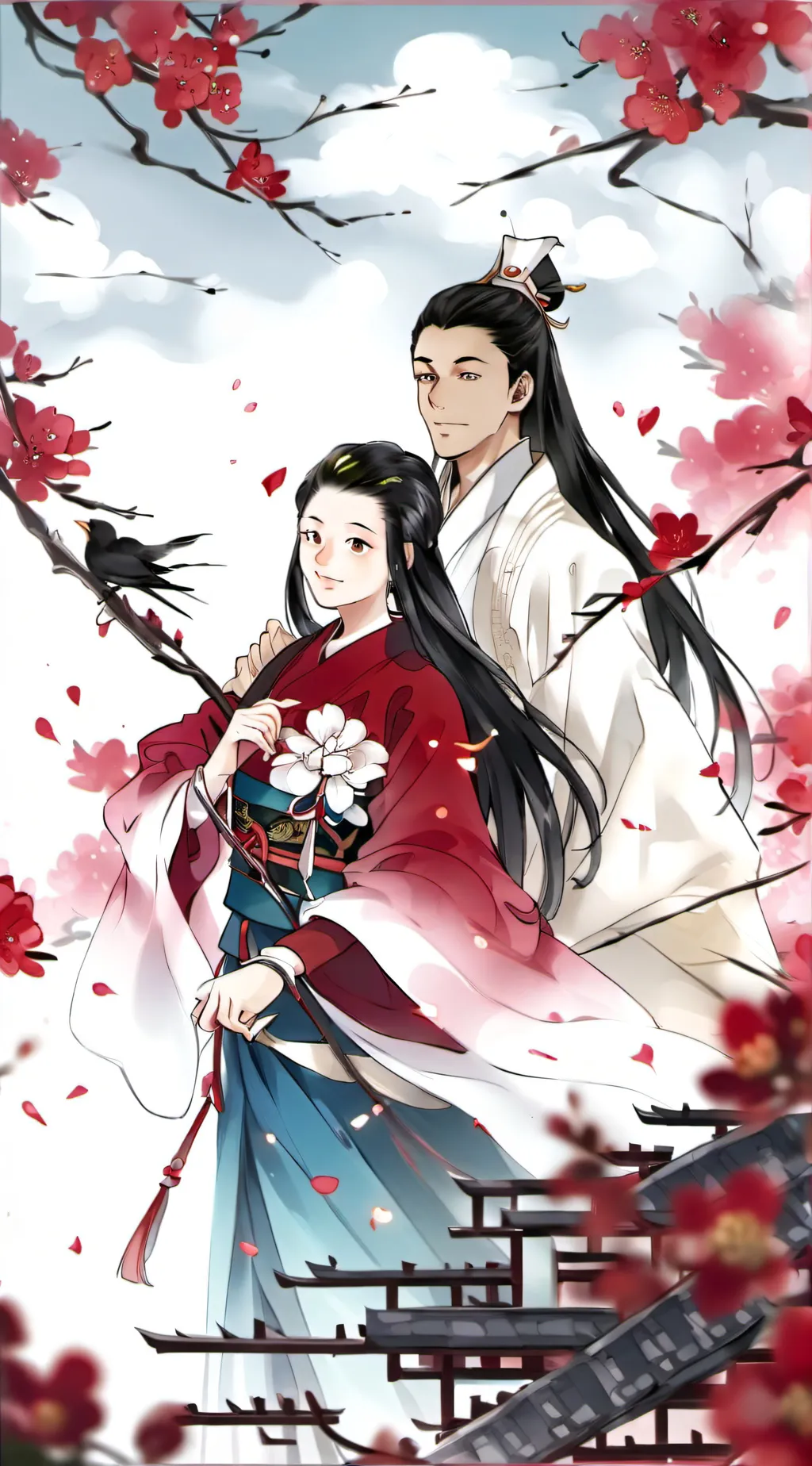 ai character: Prince And Nezuko background