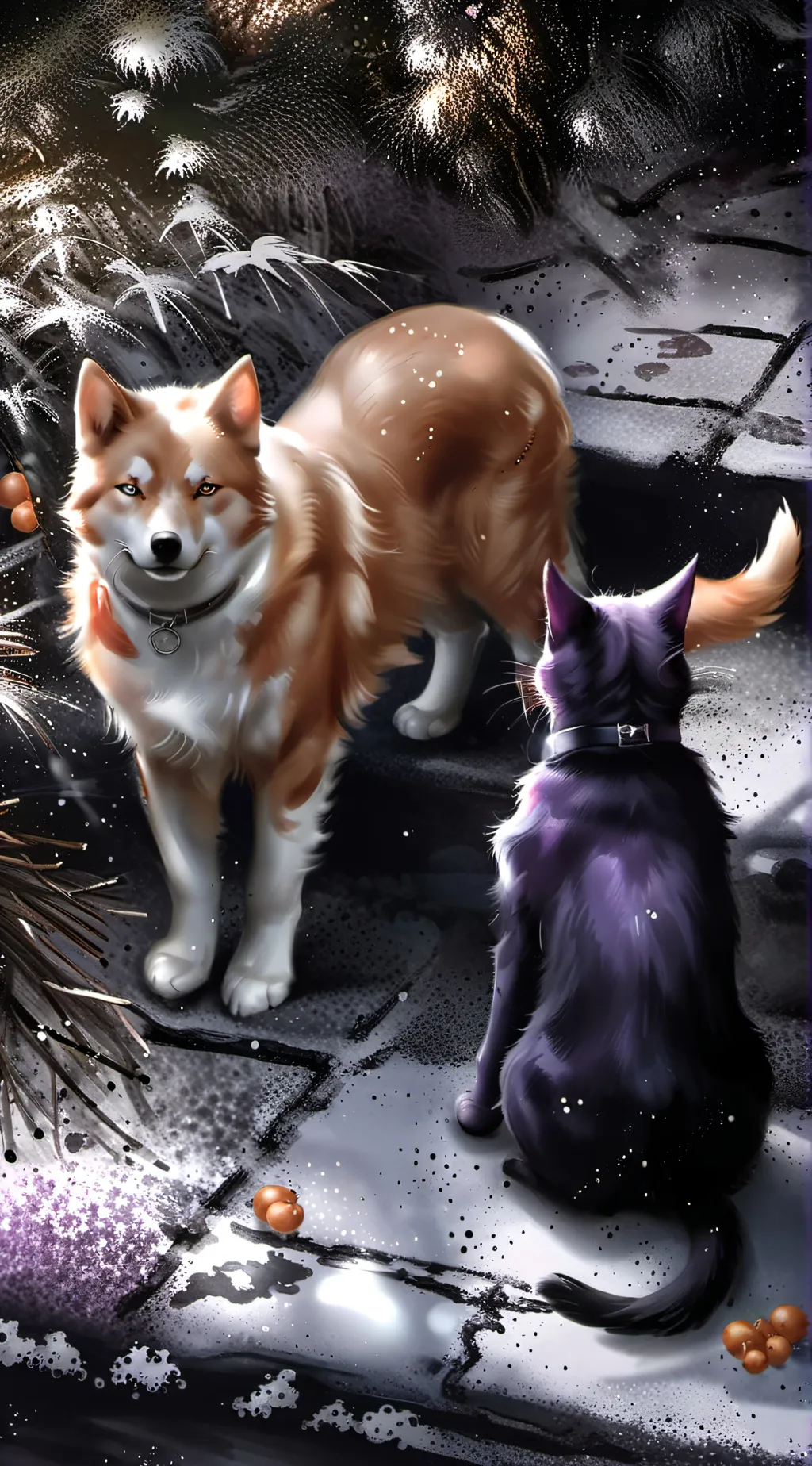 ai character:  sprunki smiling  background