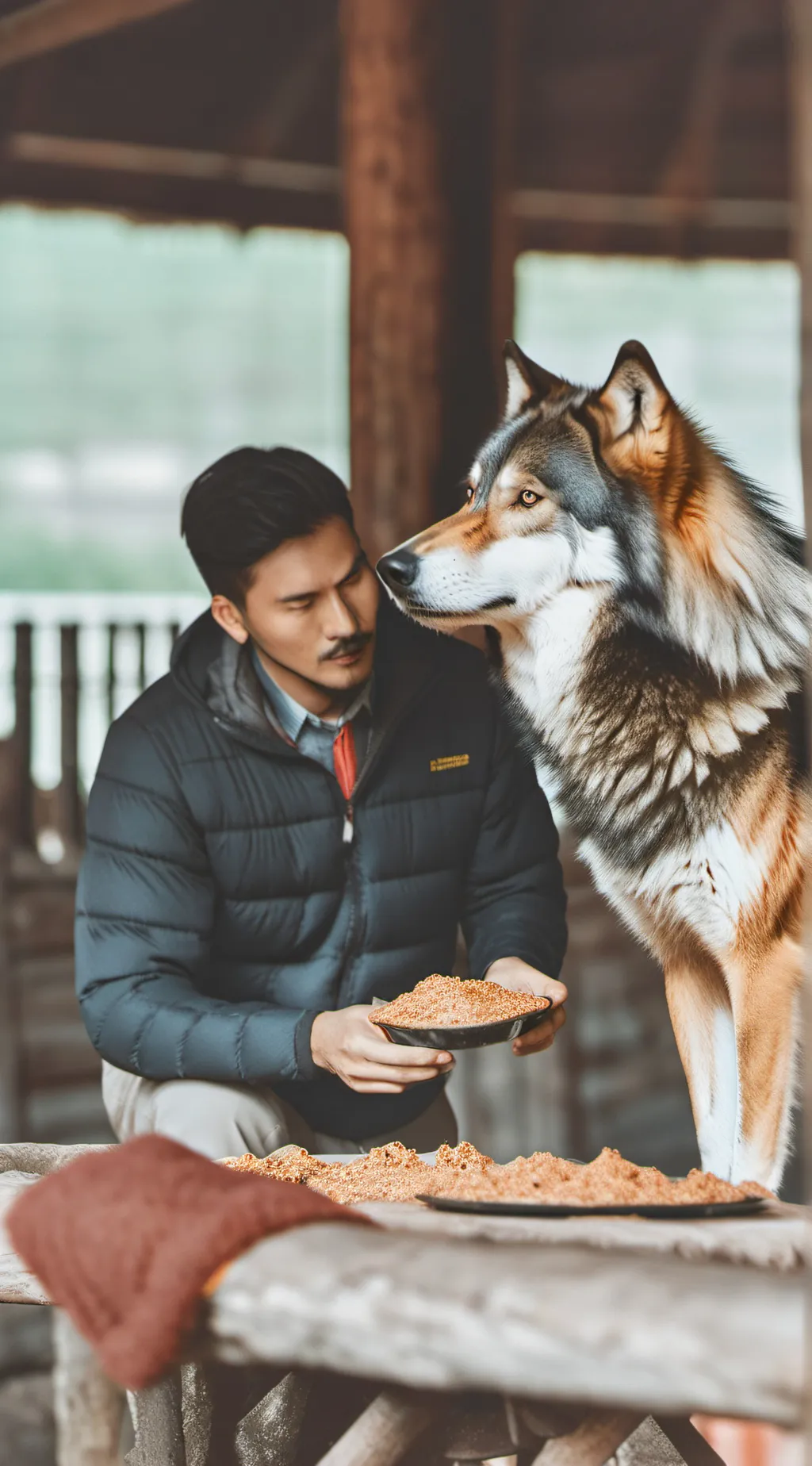 ai character: zoo background