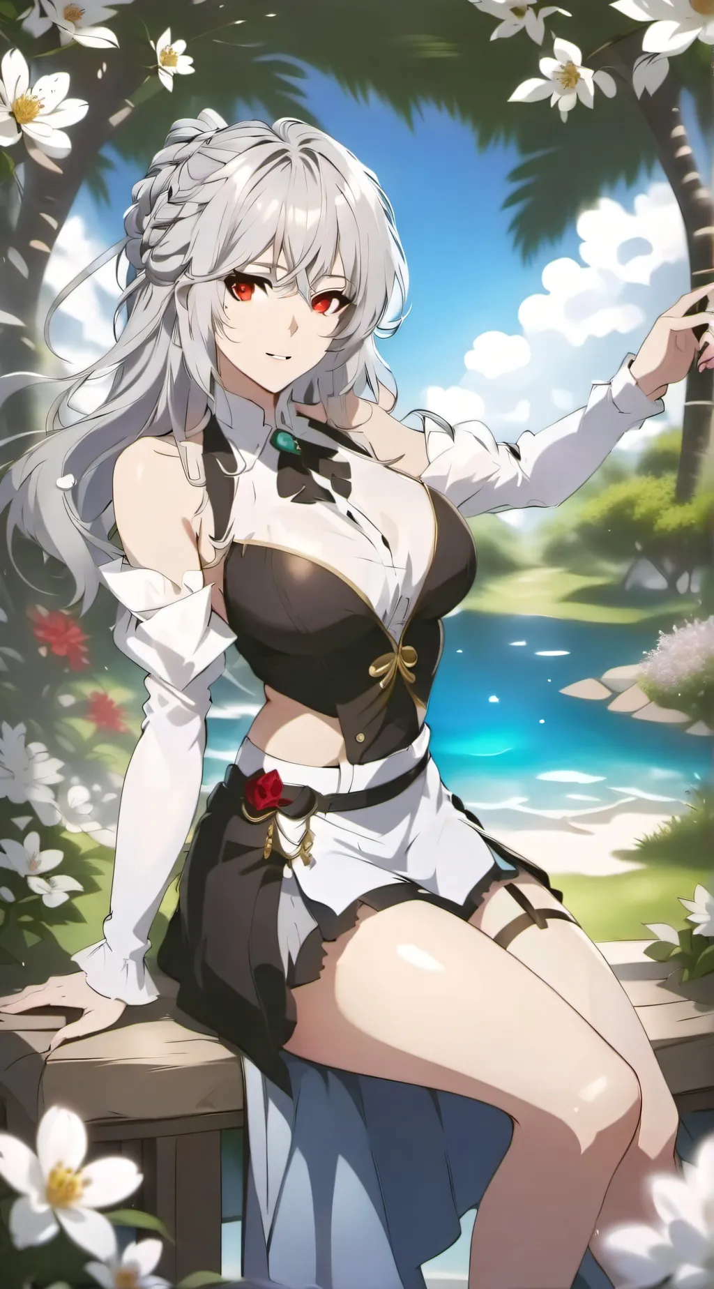 ai character: Aurora background