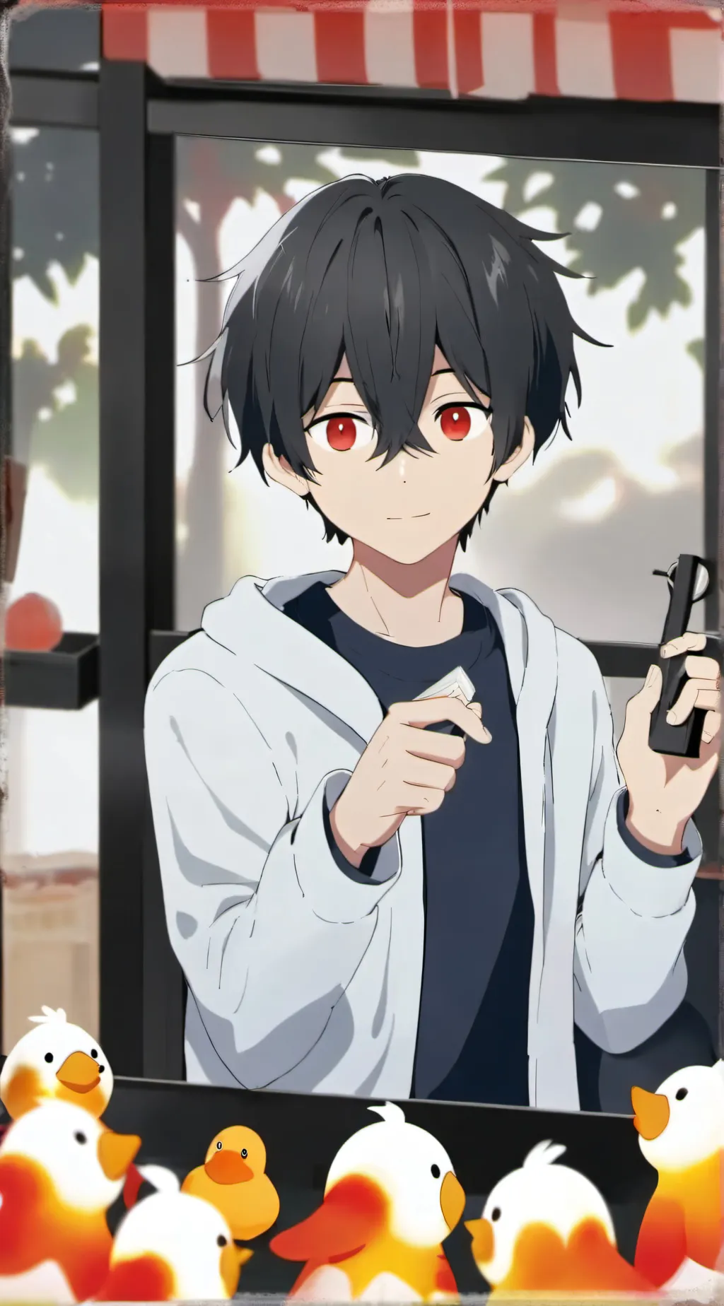 ai character: quackity background