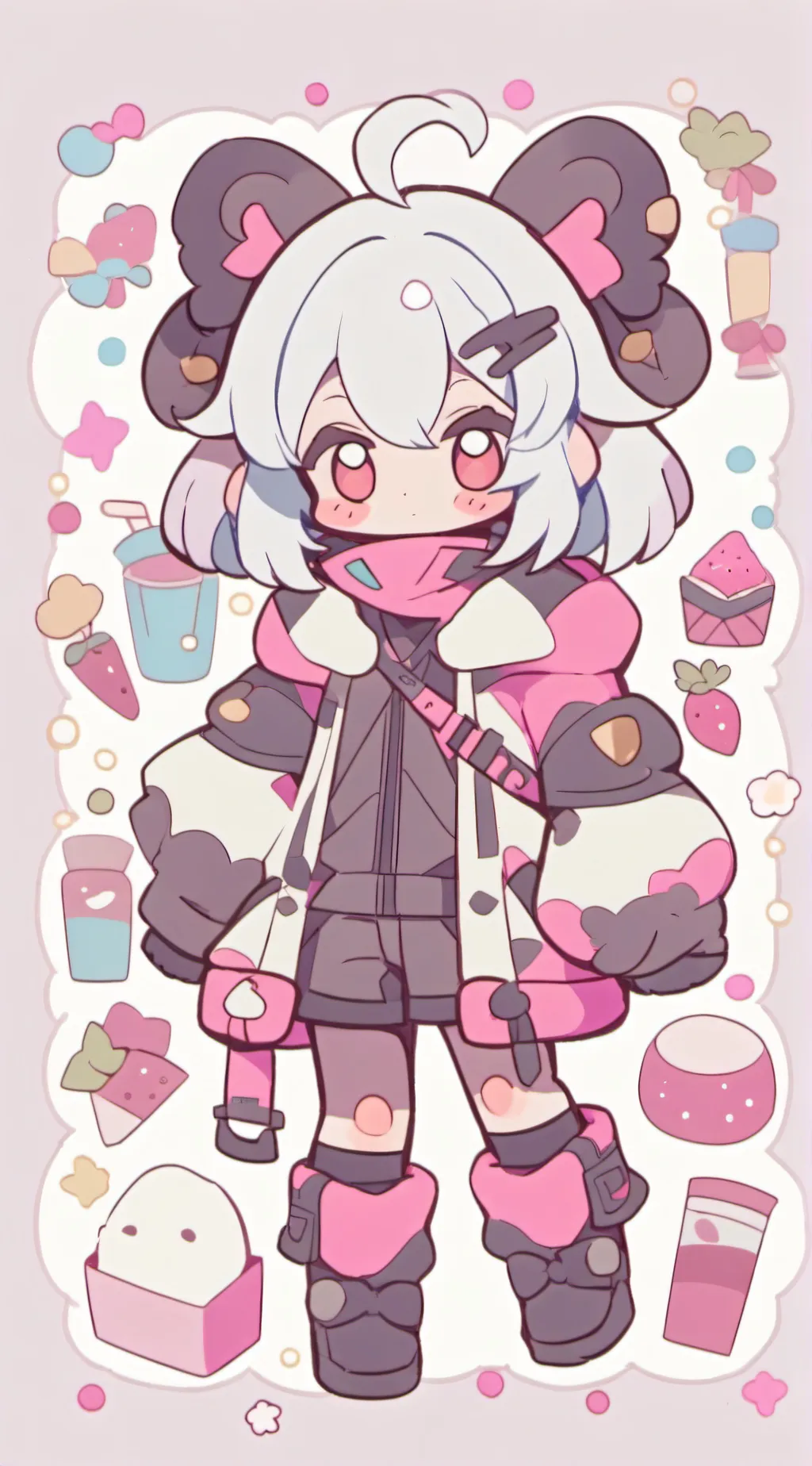 ai character: Sexy girl background