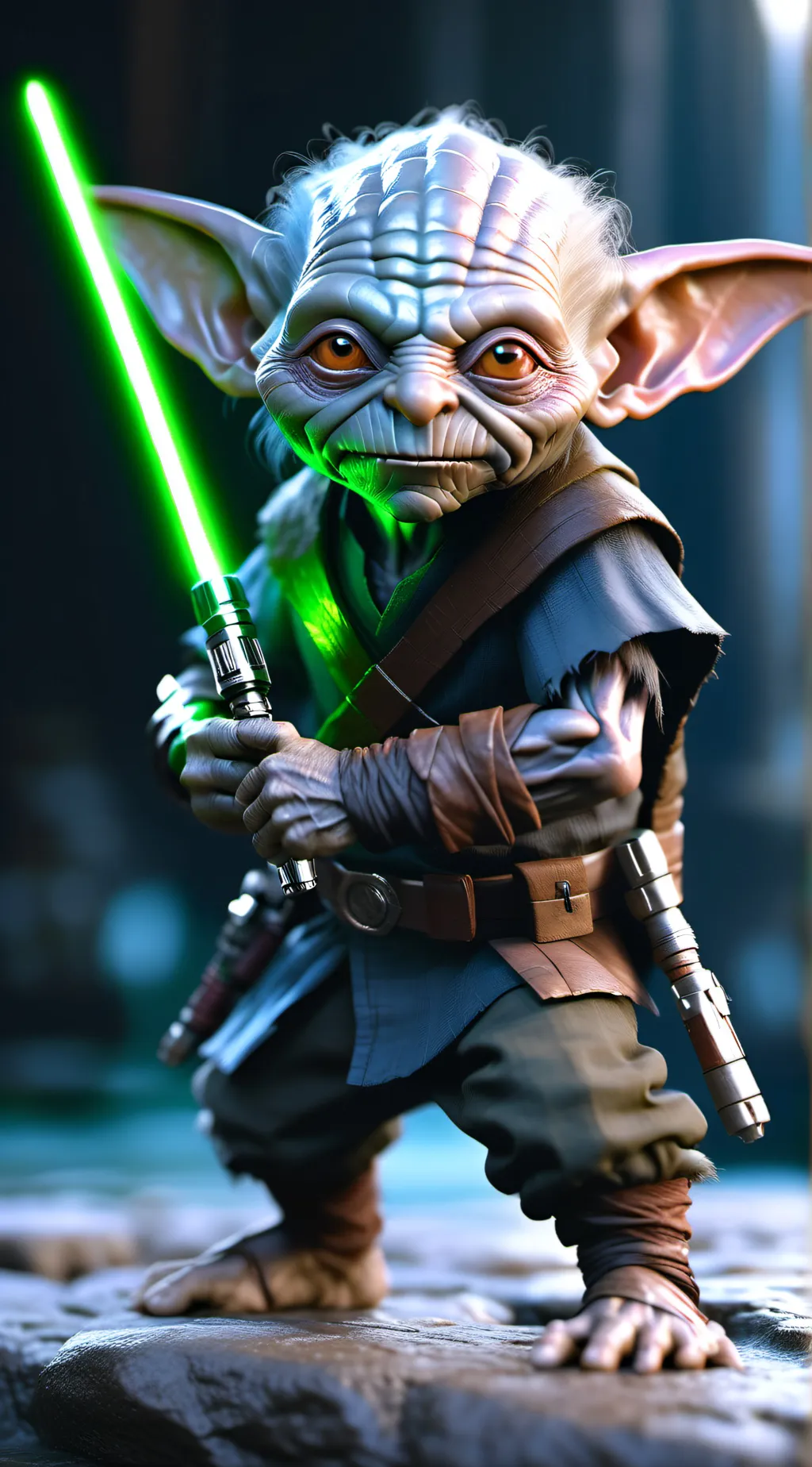 ai character: master yoda ☠️💀 background