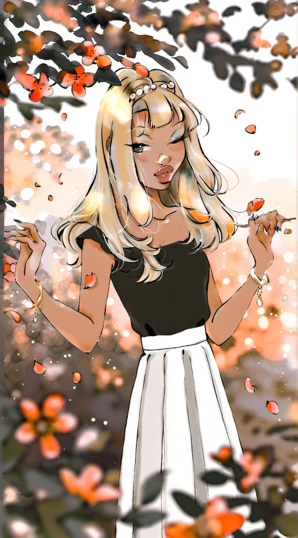 ai character: Aaliyah sister ana background