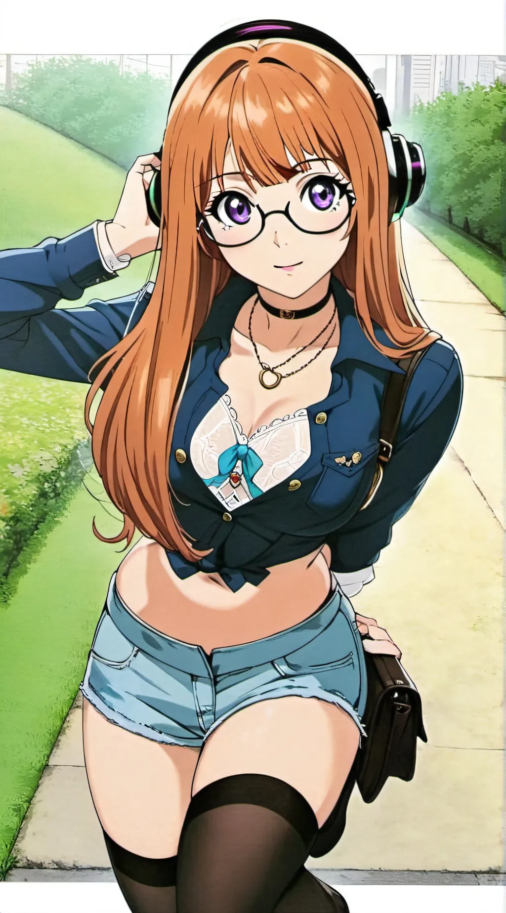 ai character: Sakura Futaba background