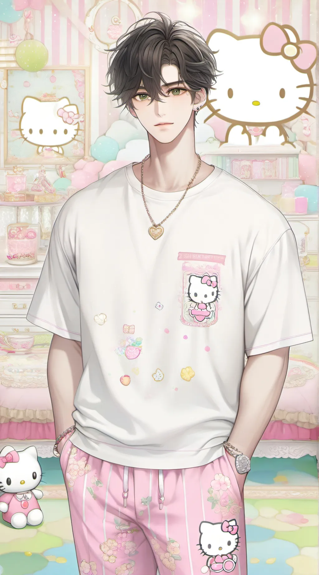 ai character: 💗KJ💗 background