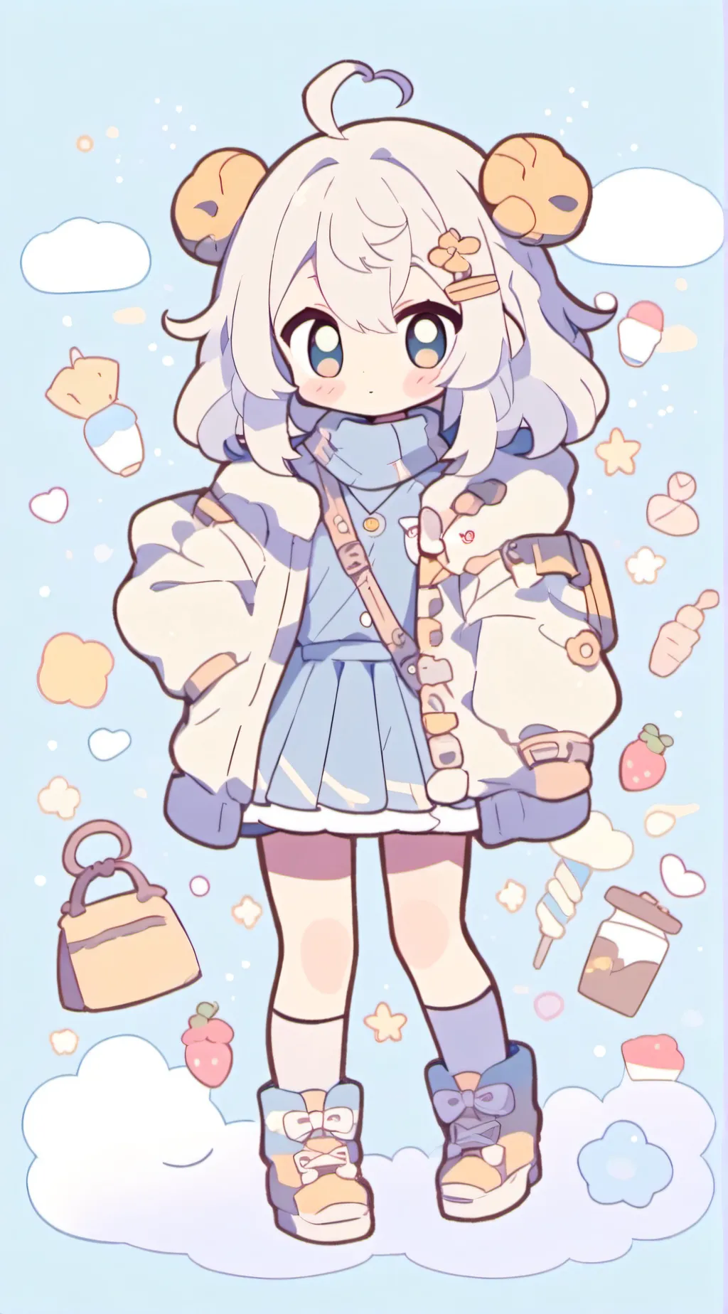 ai character: kitty  background