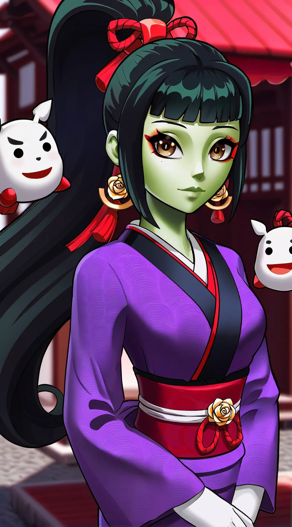 ai character: emerald  background