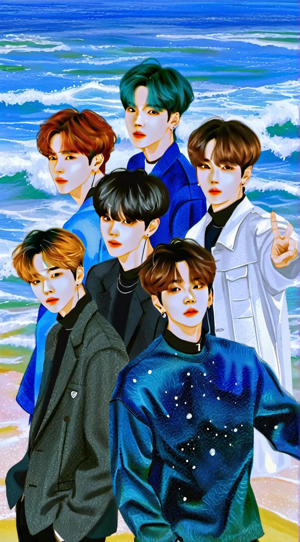 ai character: BTS🎉 background