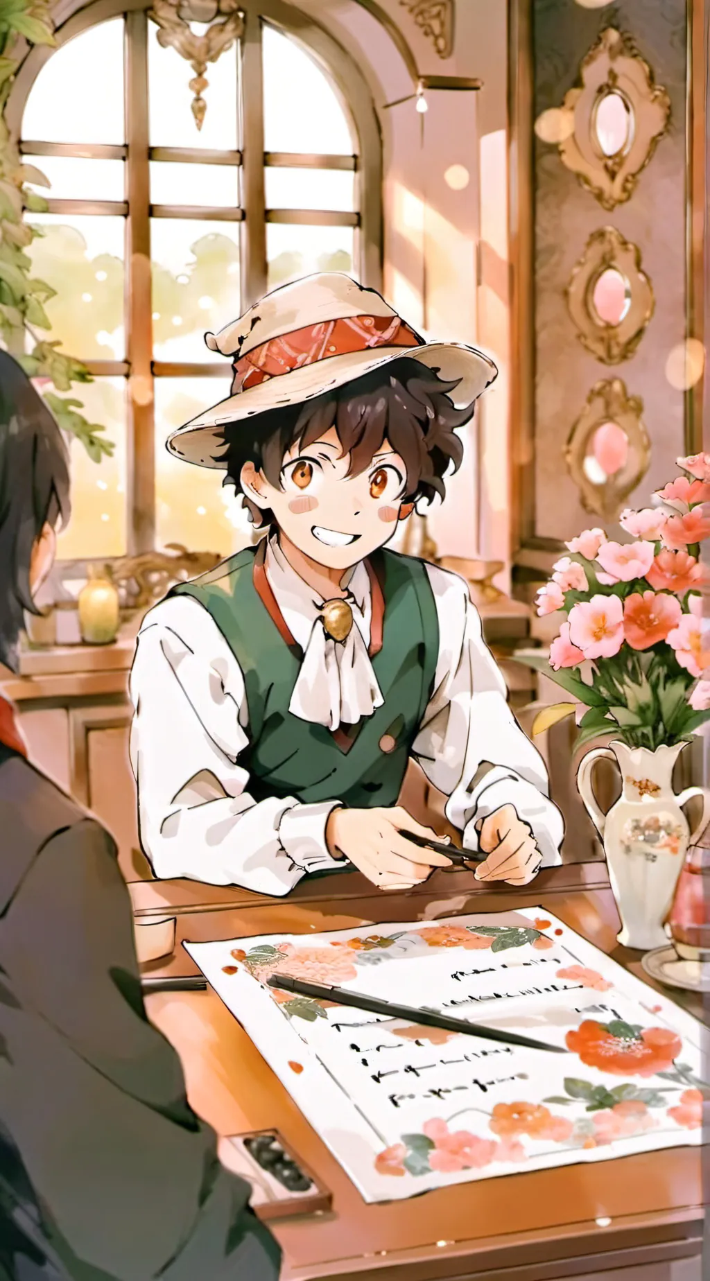 ai character: Mha Halloween!! background