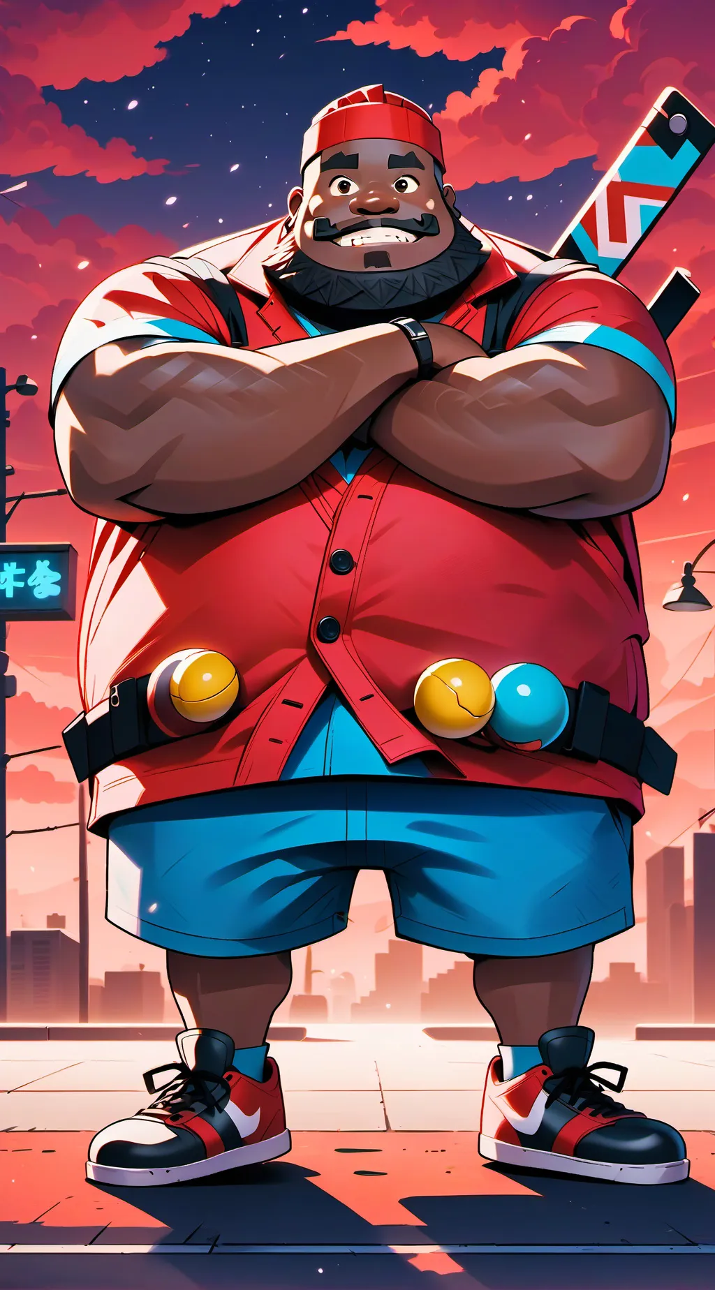 ai character: Bruh background