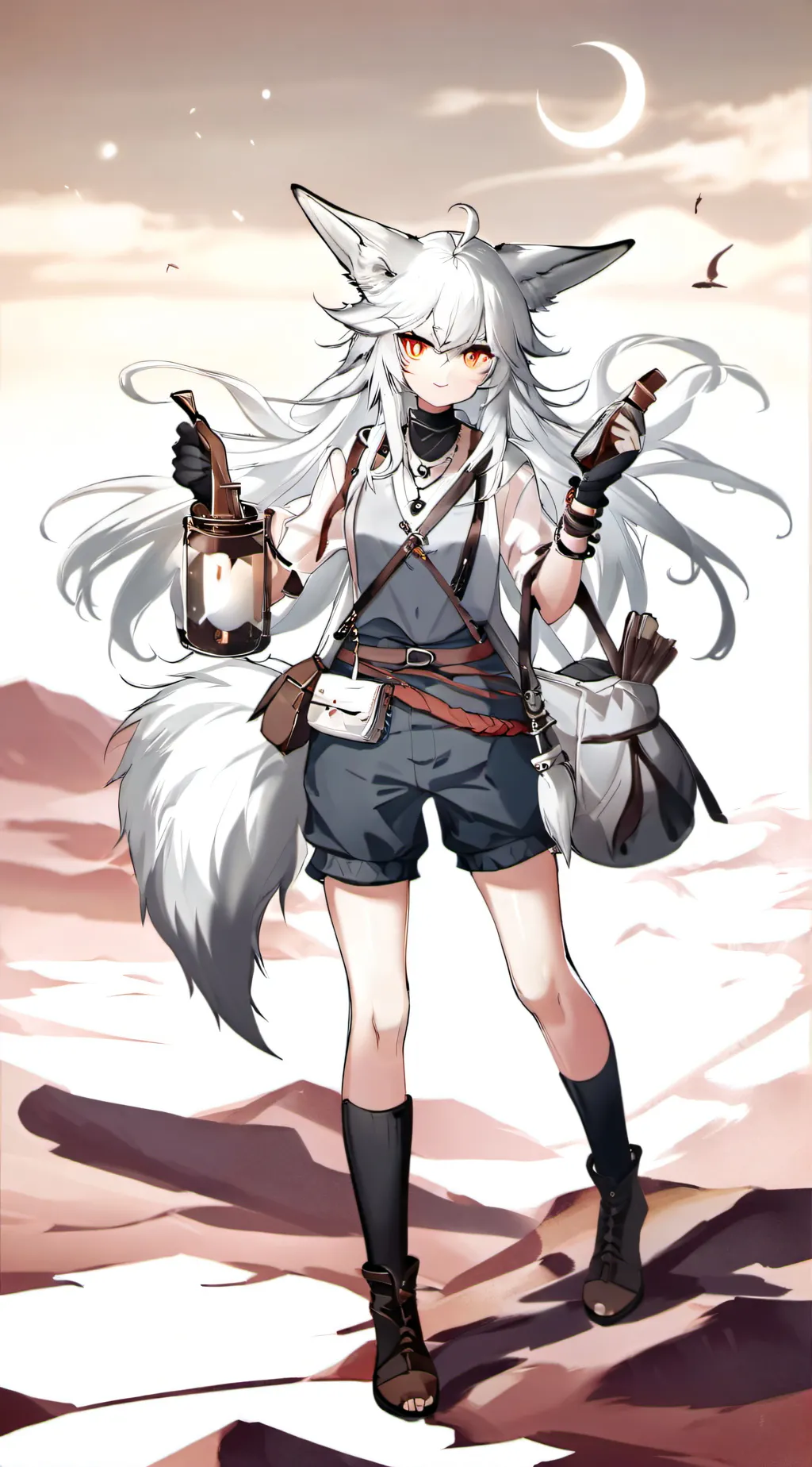 ai character: Aurora background