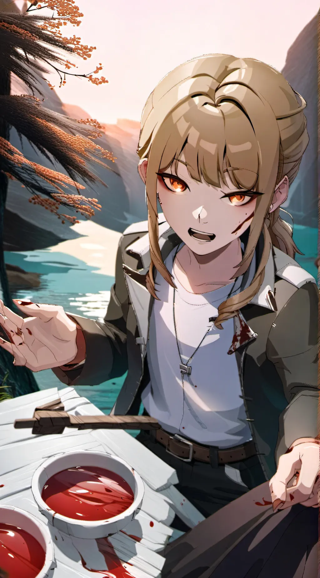 ai character: Toga background