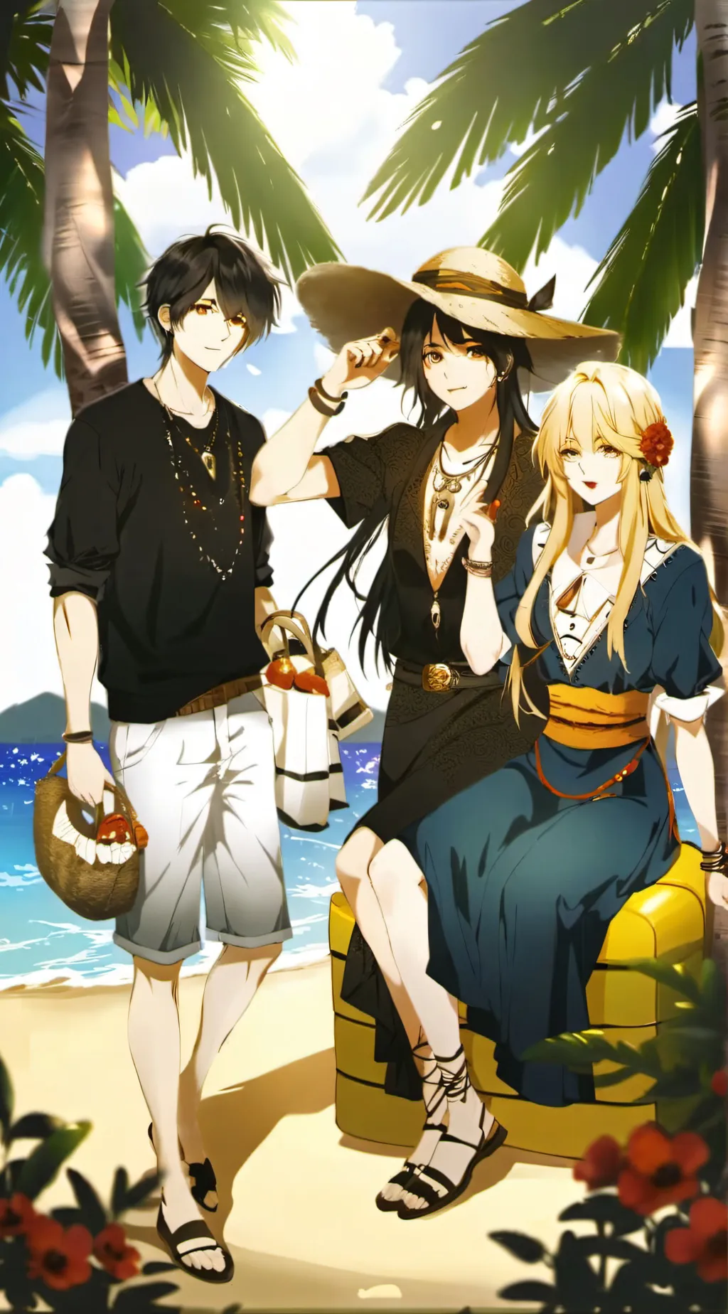 ai character: ~ LOVE TRIANGLE ~ background