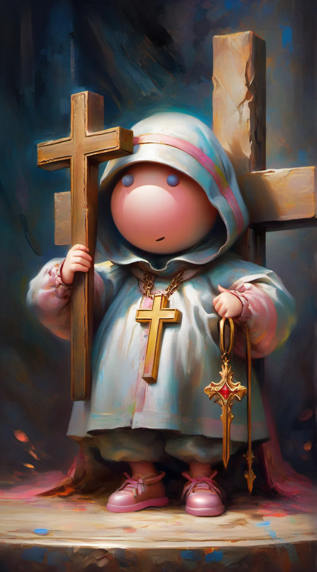 ai character: kirbo background