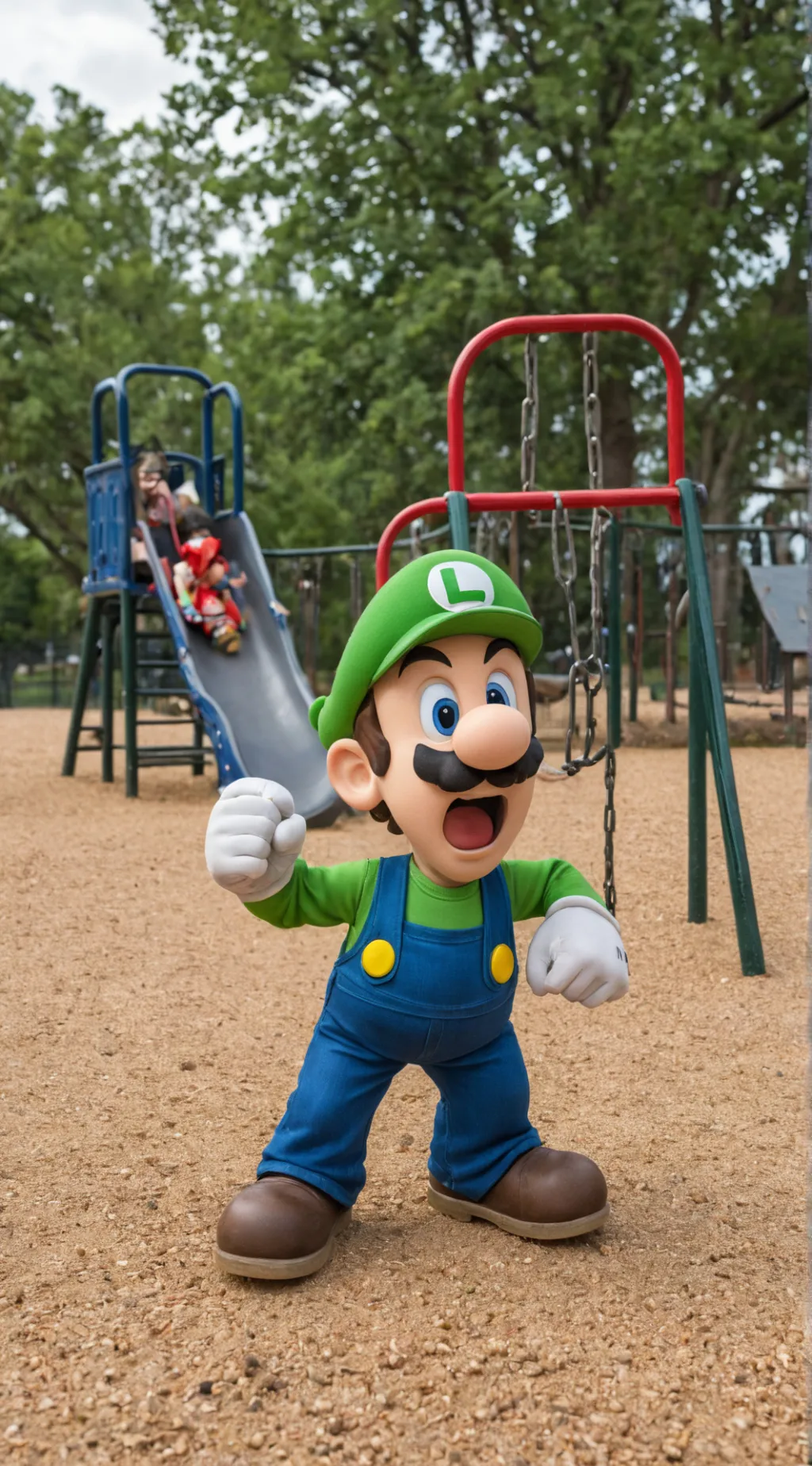 ai character: Stupid Luigi background