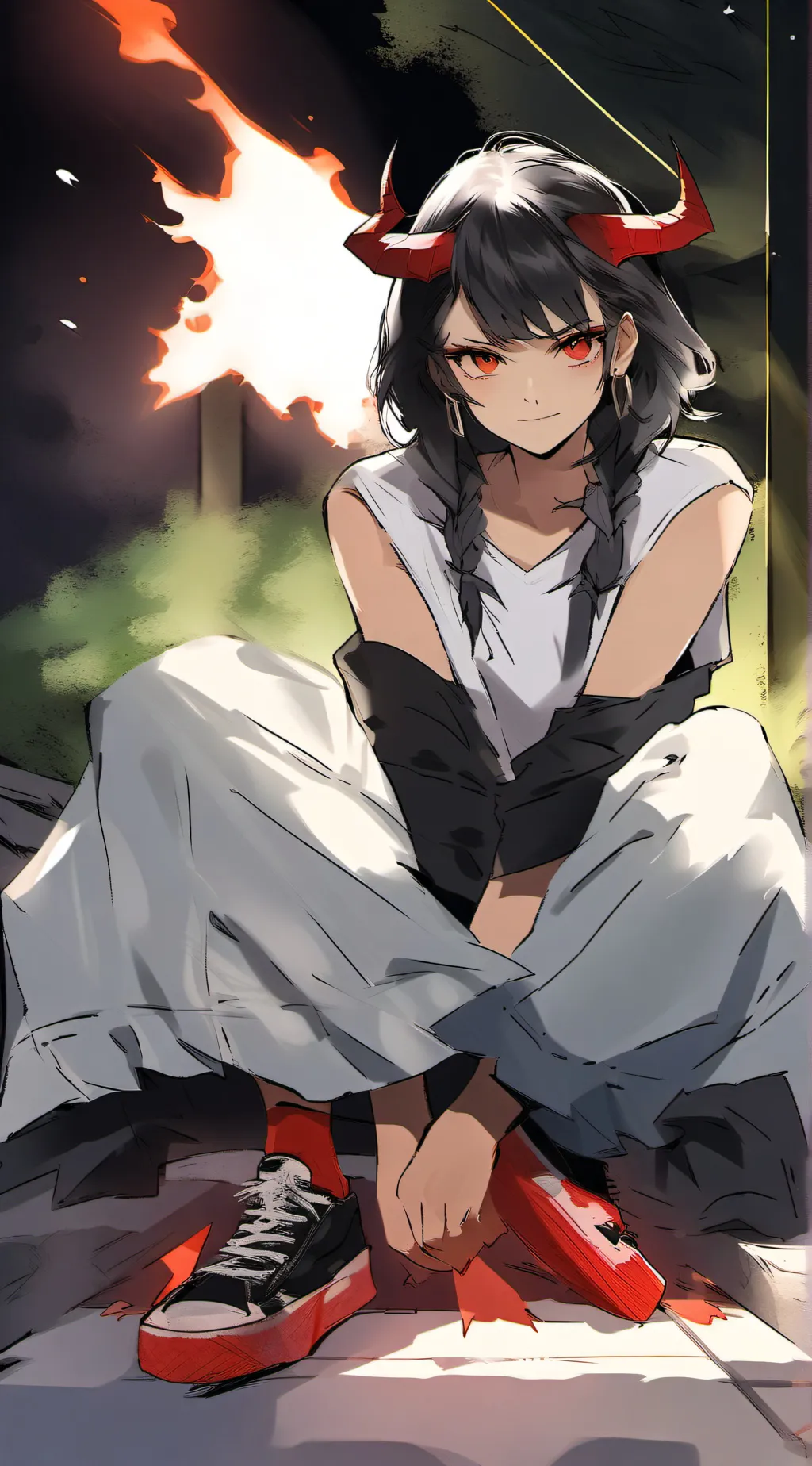 ai character: Raven background