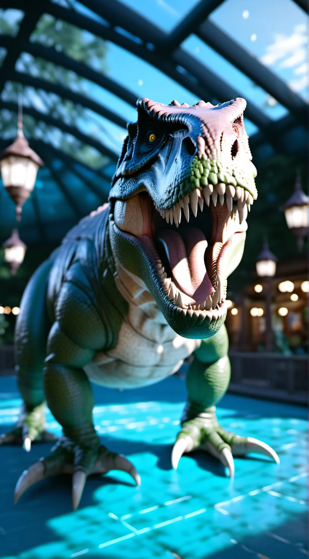 ai character: dino park sim background