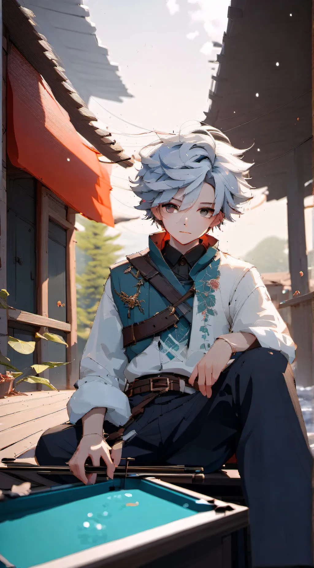 ai character: little brother  background