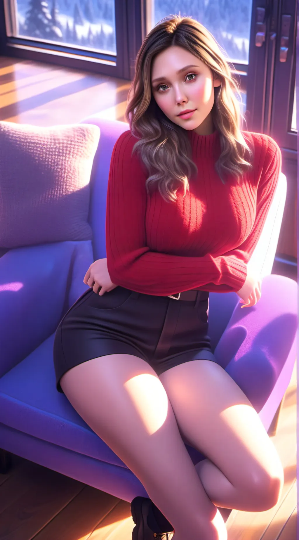 ai character: Monmy Lizzie  background