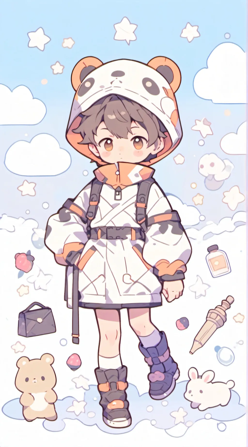 ai character: sky background