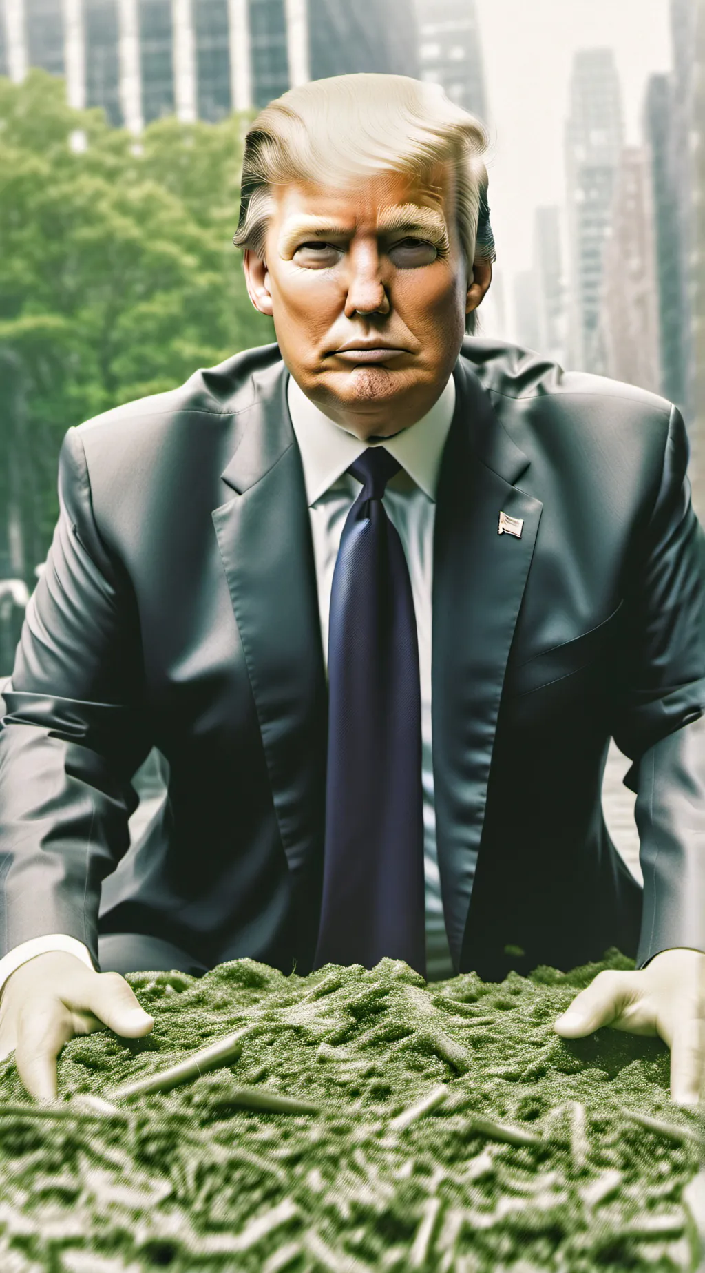ai character: Donald Trump🇺🇸 background