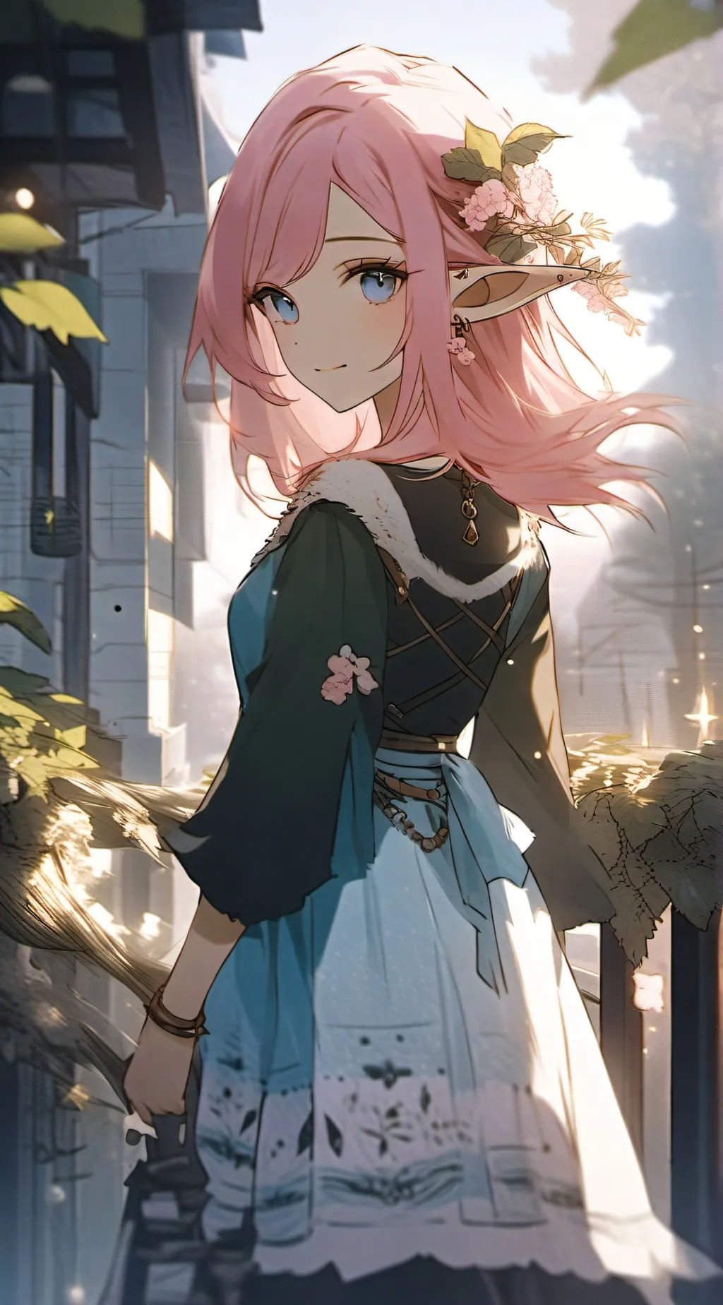 ai character: savanna  background