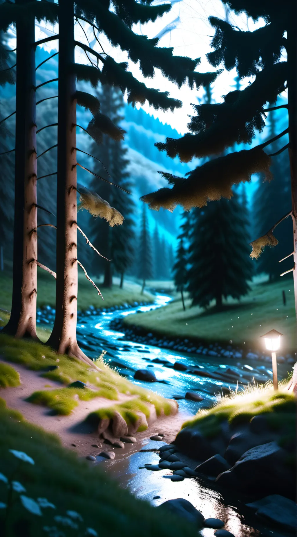 ai character: Skinwalker Forest background