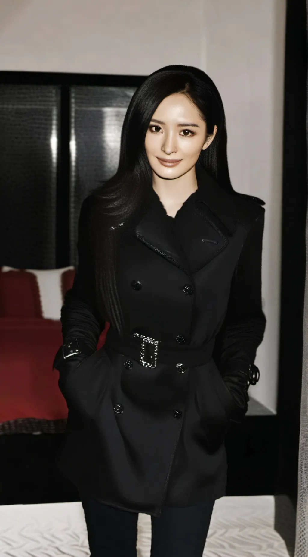 ai character: Yang Mi  background