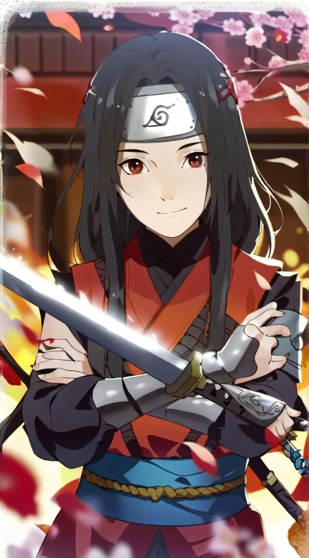 ai character: 宇智波光 background