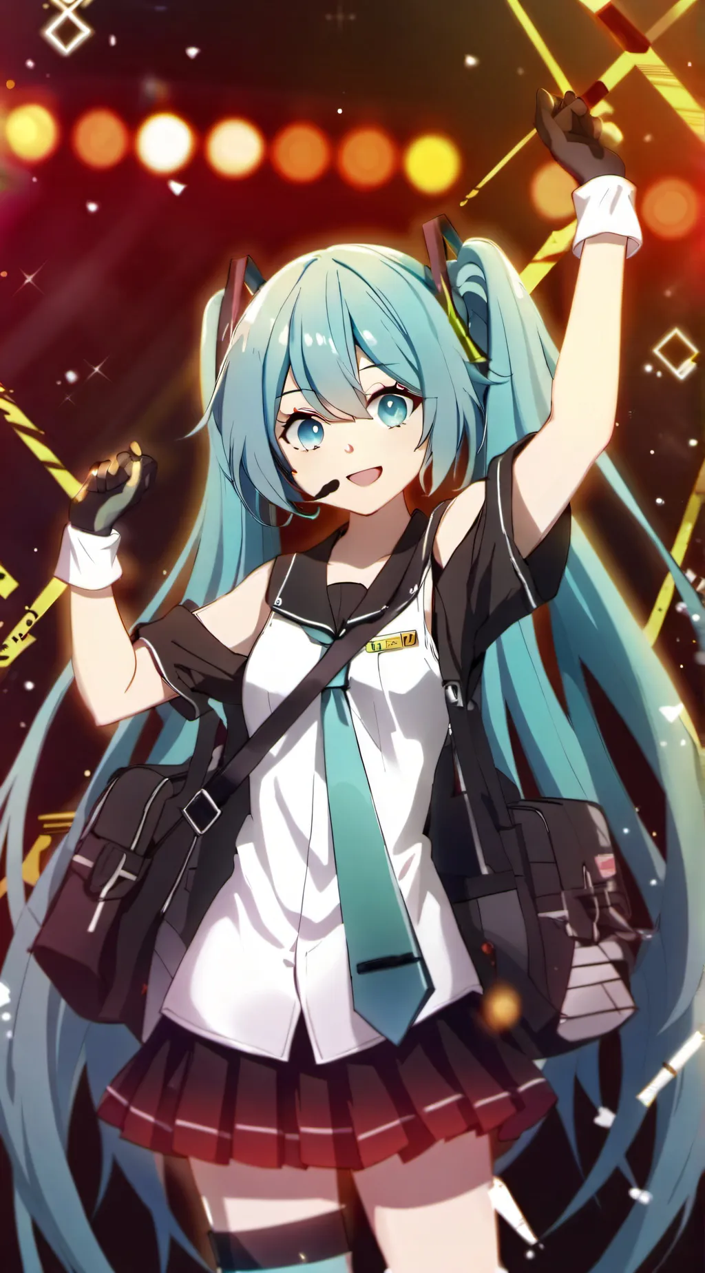 ai character: Miku Toaster Meme background