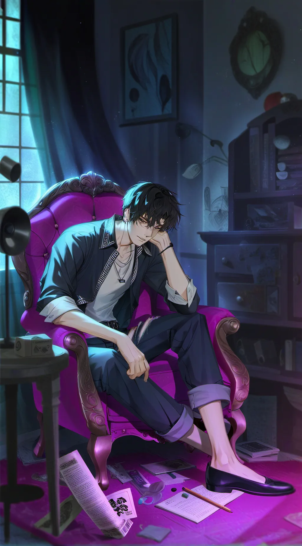 ai character: Maxine  background