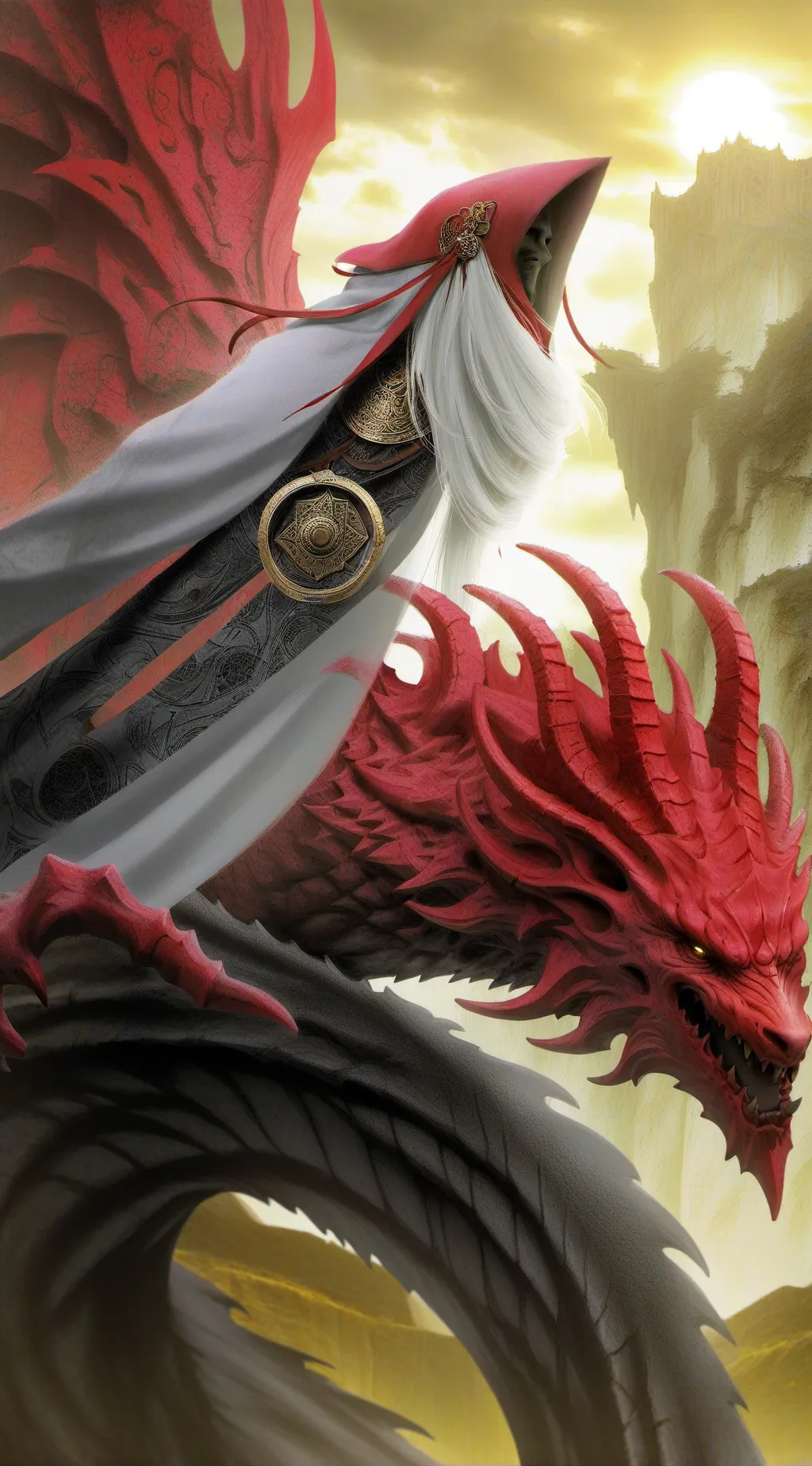 ai character: DRAGON KING 🐲👑 background