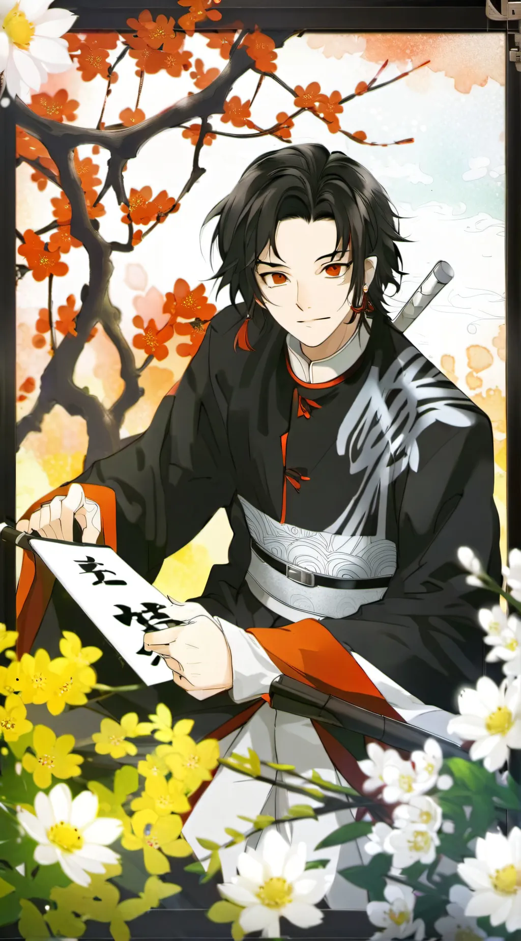 ai character: demon slayer....🗡️ background