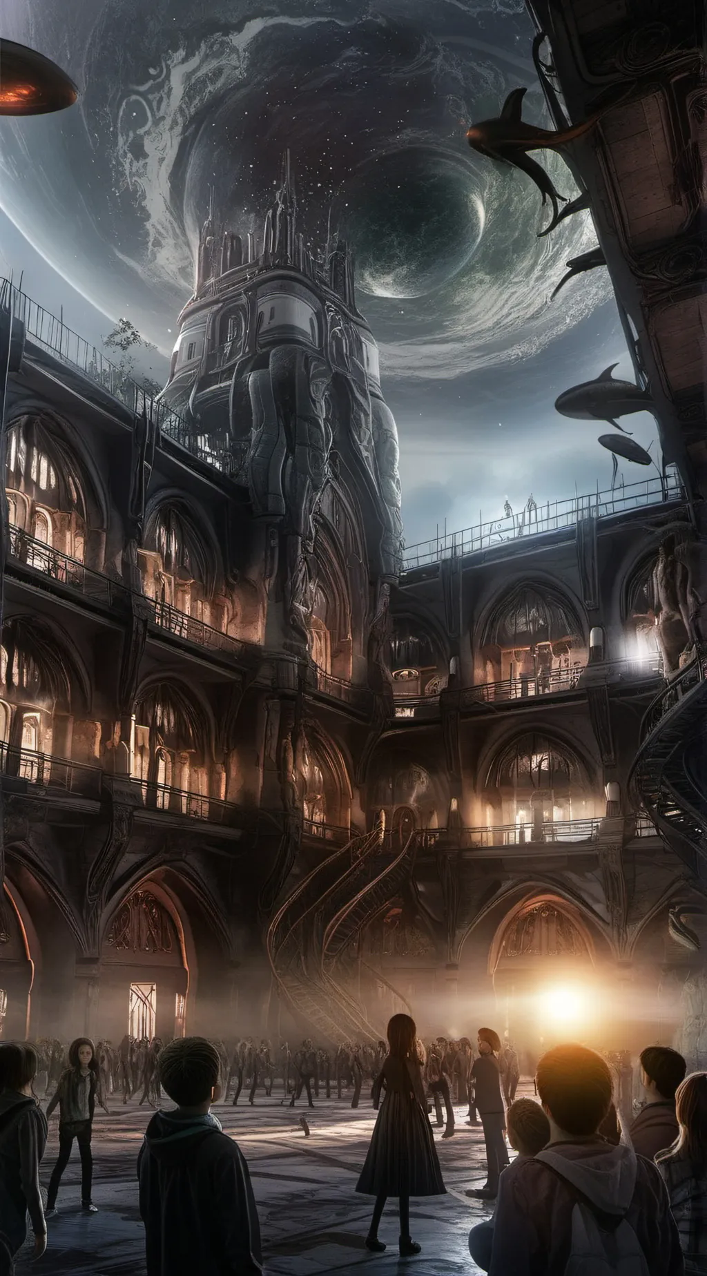 ai character: Alien School Sim background