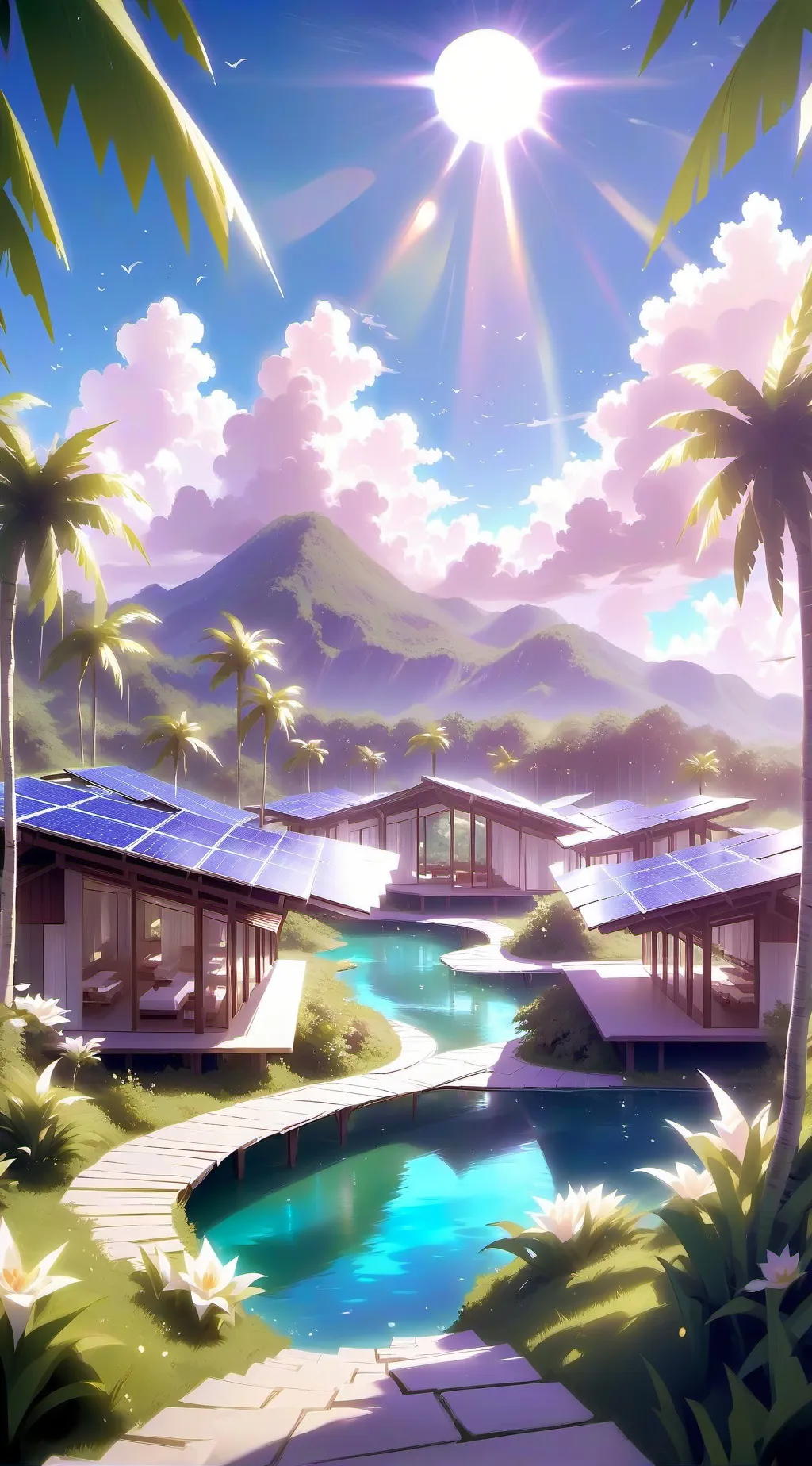 ai character: solar system  background