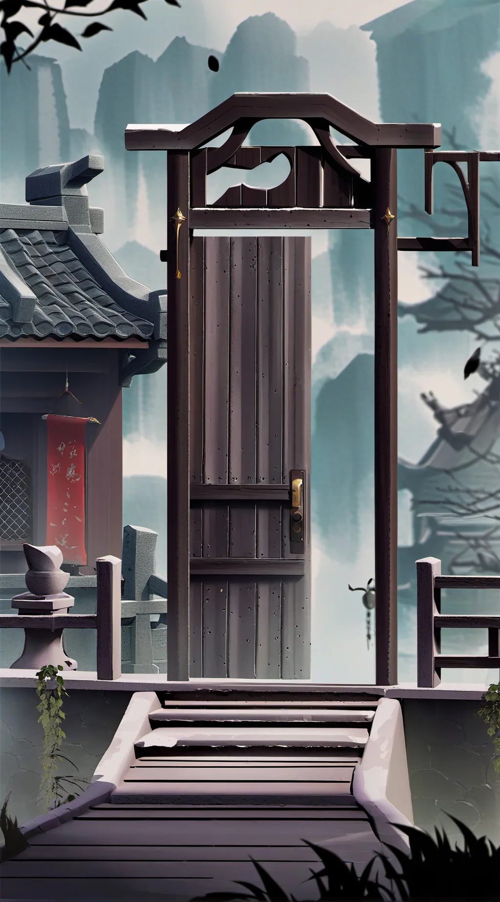 ai character: doors background