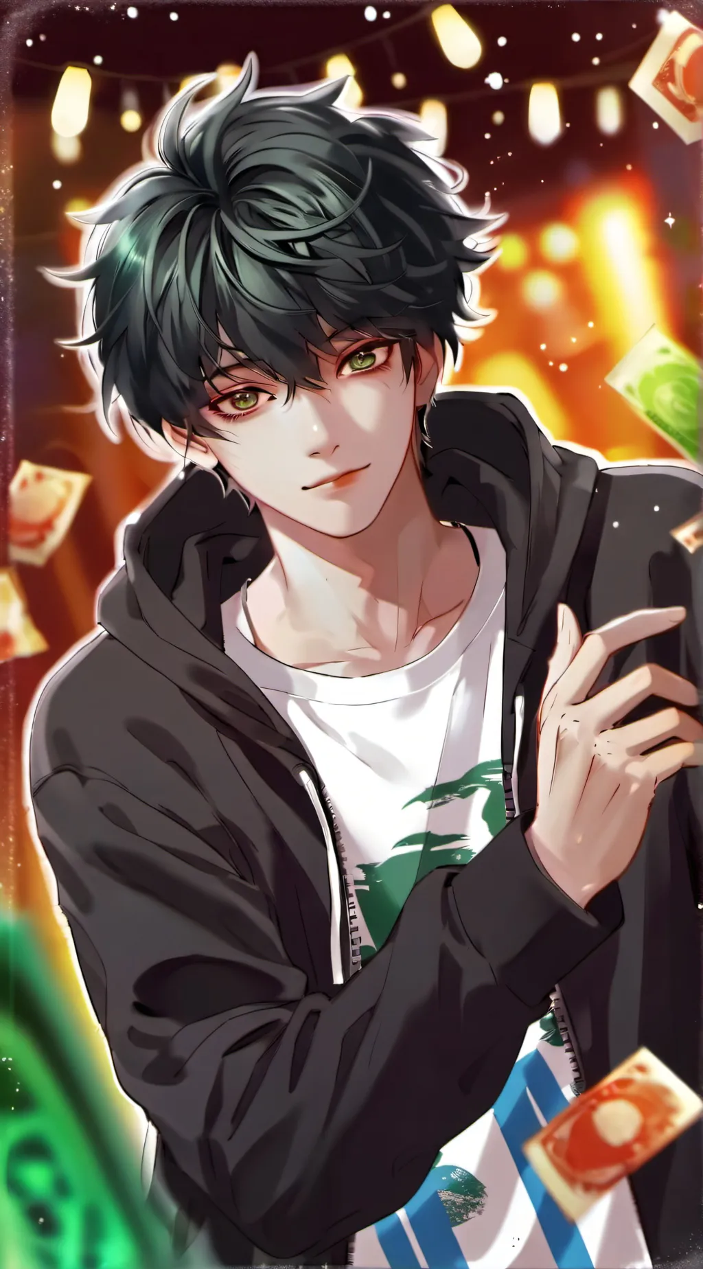 ai character: Micheal  background