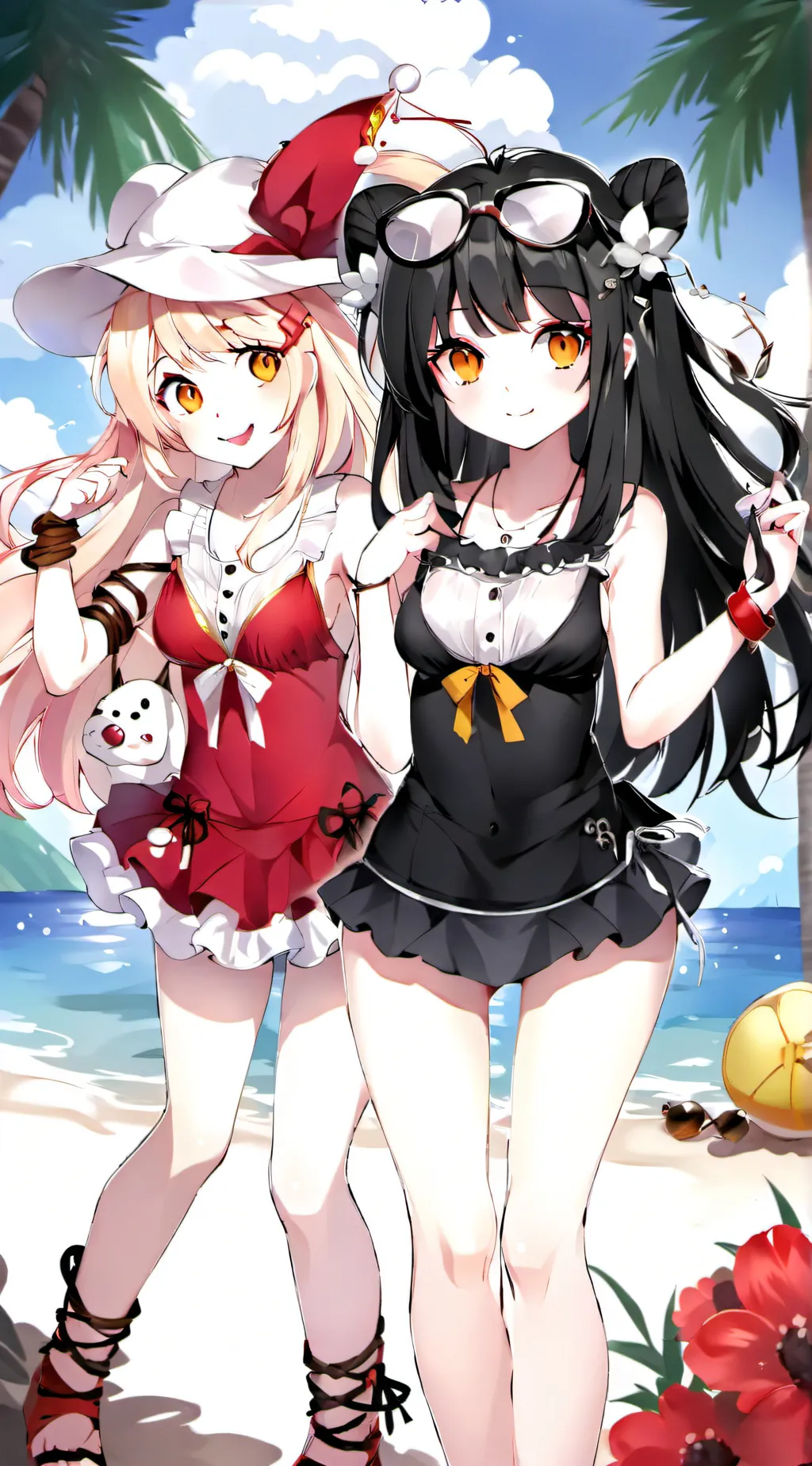 ai character: moon and sunlight background