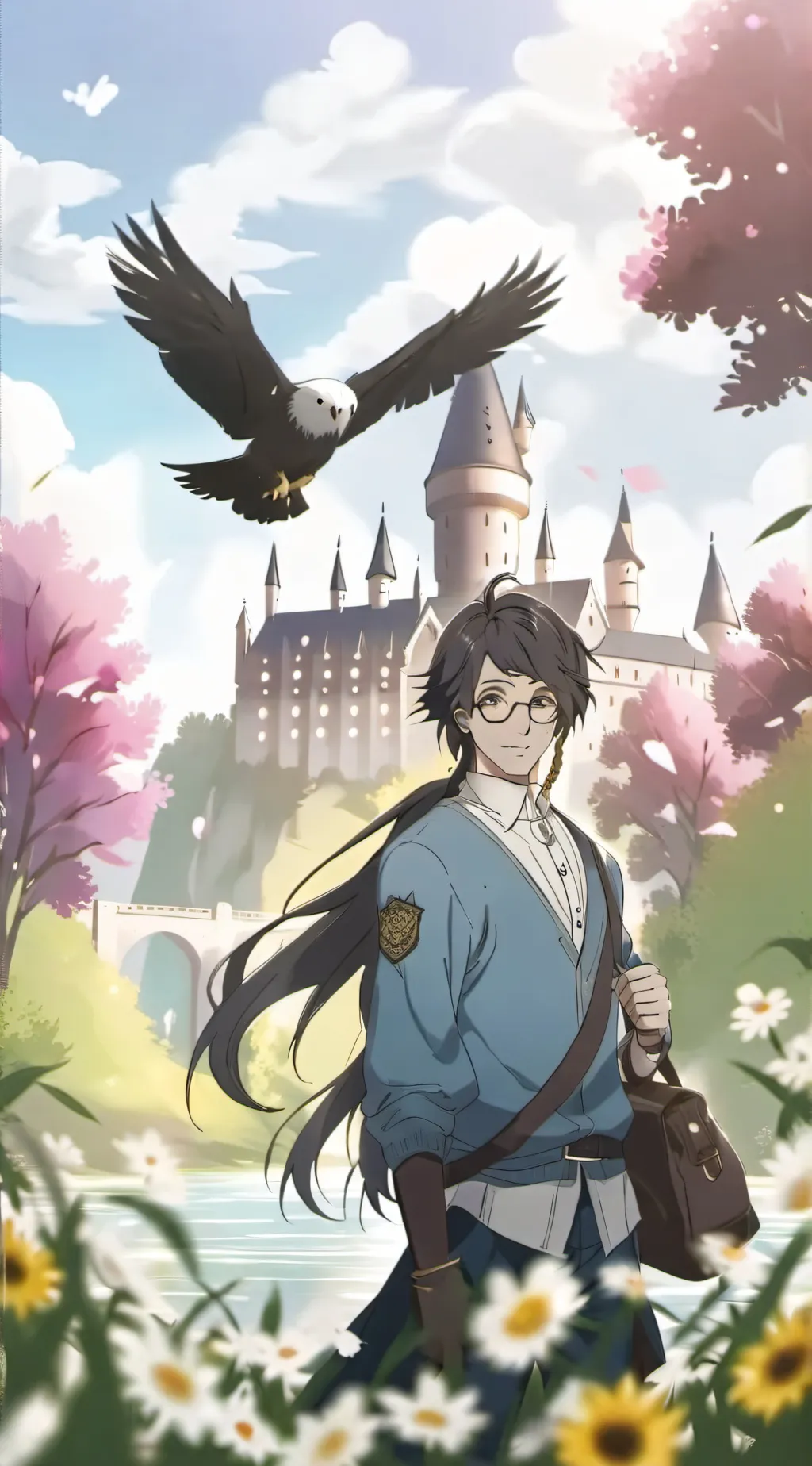 ai character: HogwartsBeauty background